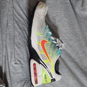 Nike Women's Sneakers White Black with Neon Pink and Yellow